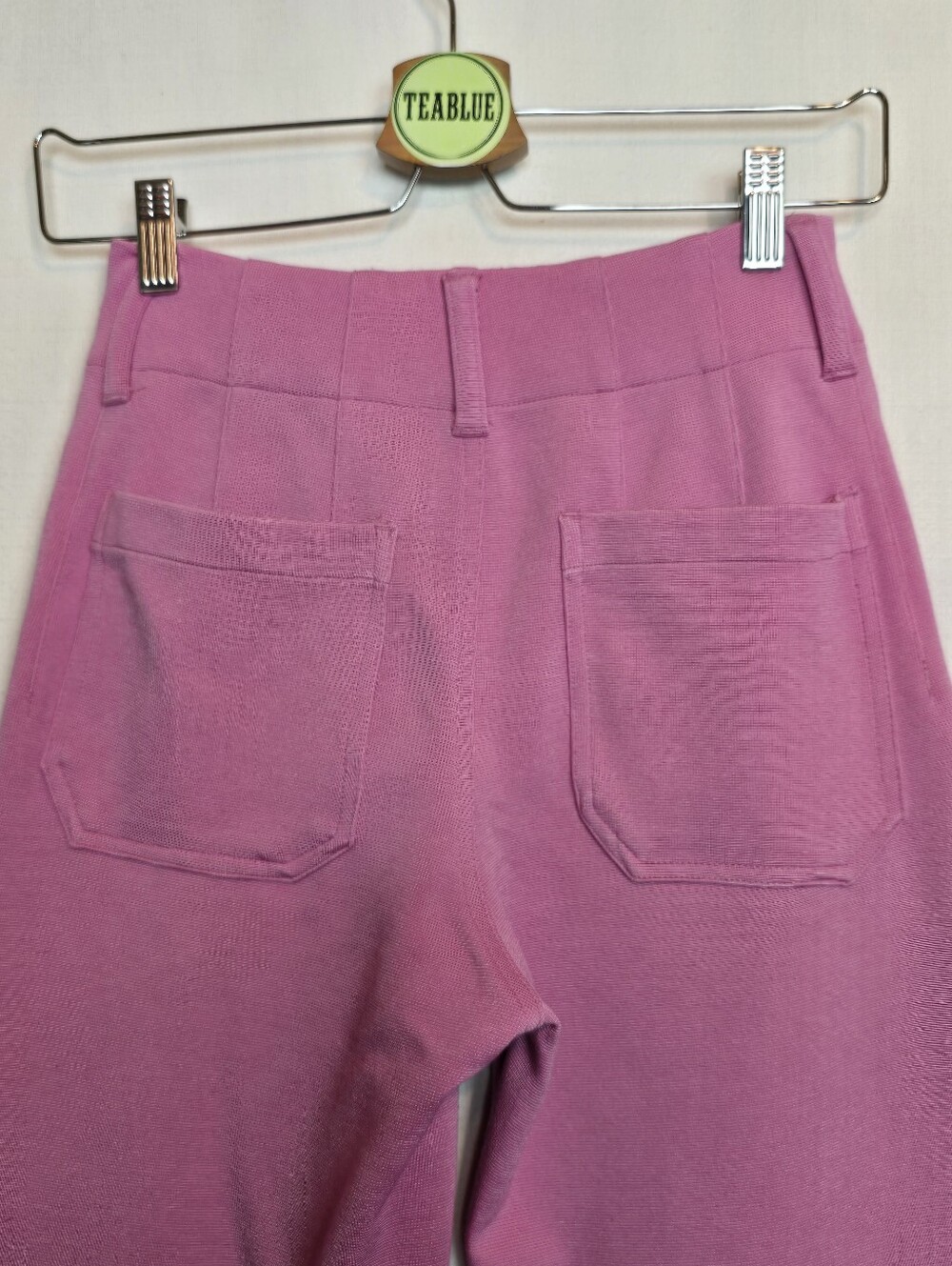 Maeve Colette Knit High-Rise Wide-Leg Cropped Pants Pink 23 - Picture 9 of 13
